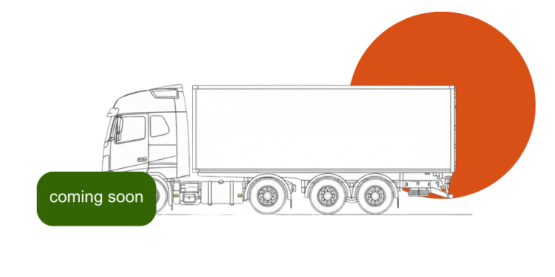 Zeichnung eines LKW mit Walking-Floor