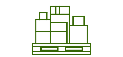 Darstellung einer beladenen Palette