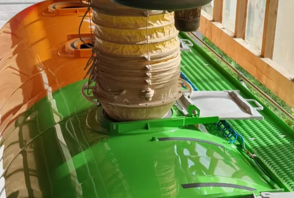 Befüllung eines Holzpellet-Silofahrzeuges der Raiffeisen Bio-Brennstoffe