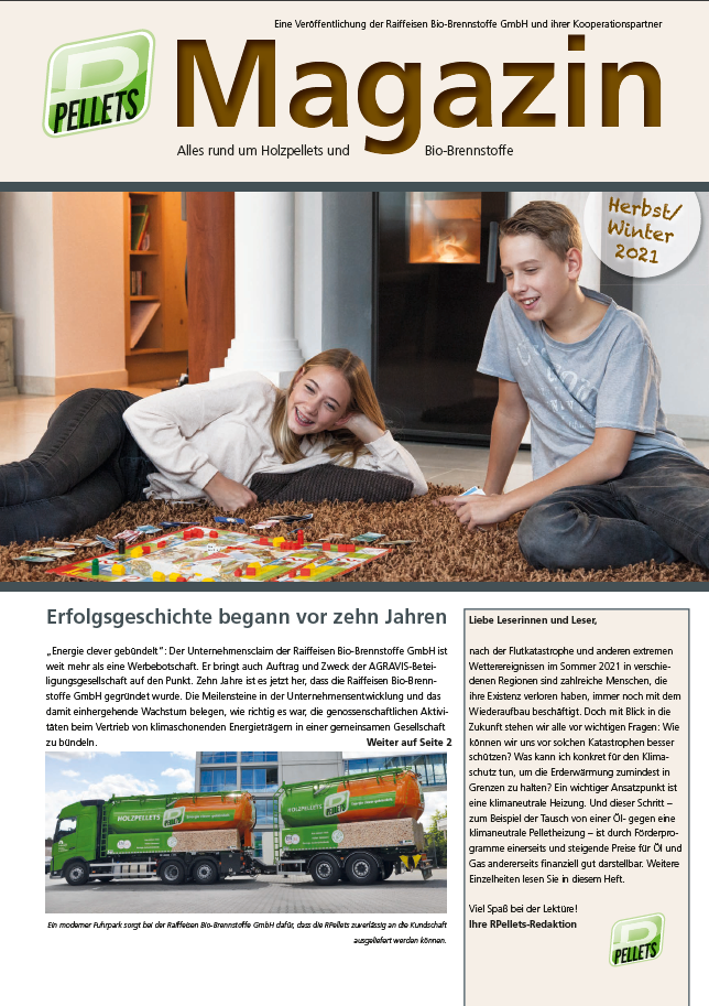 Titel RPellets Magazin Herbst 2021