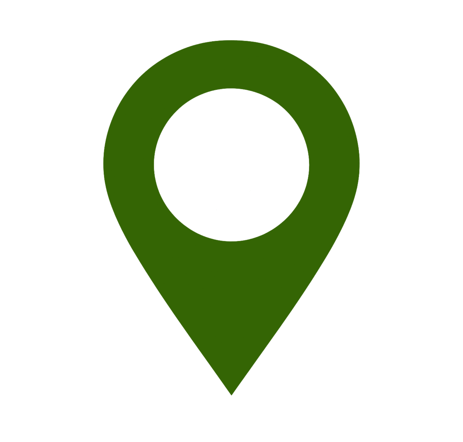 Grünes Standort-Icon als Hinweis auf regionale Herkunft oder regionale Angebote.